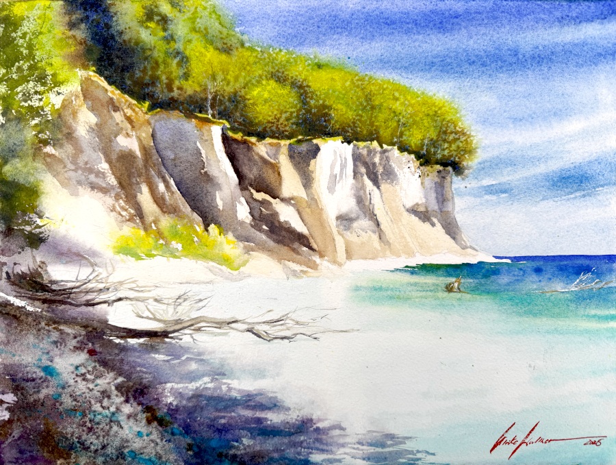 Steilküste auf Rügen im Frühsommer